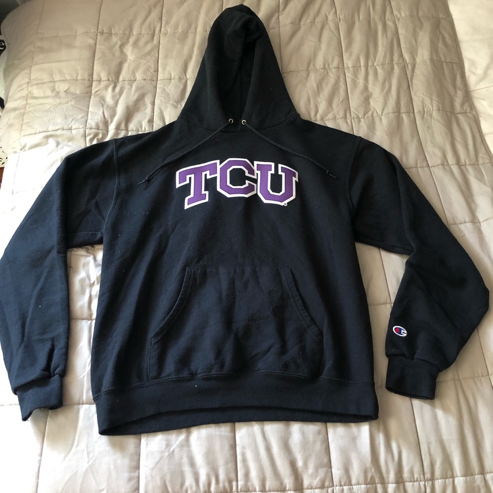 Champion TCU Embroidered Hoodie Sweatshirt